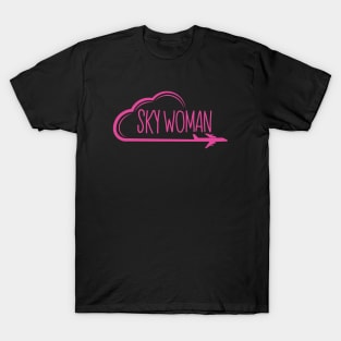 Sky Women From 38000 Feet Funny Flight Attendants Flying Aviation T-Shirt